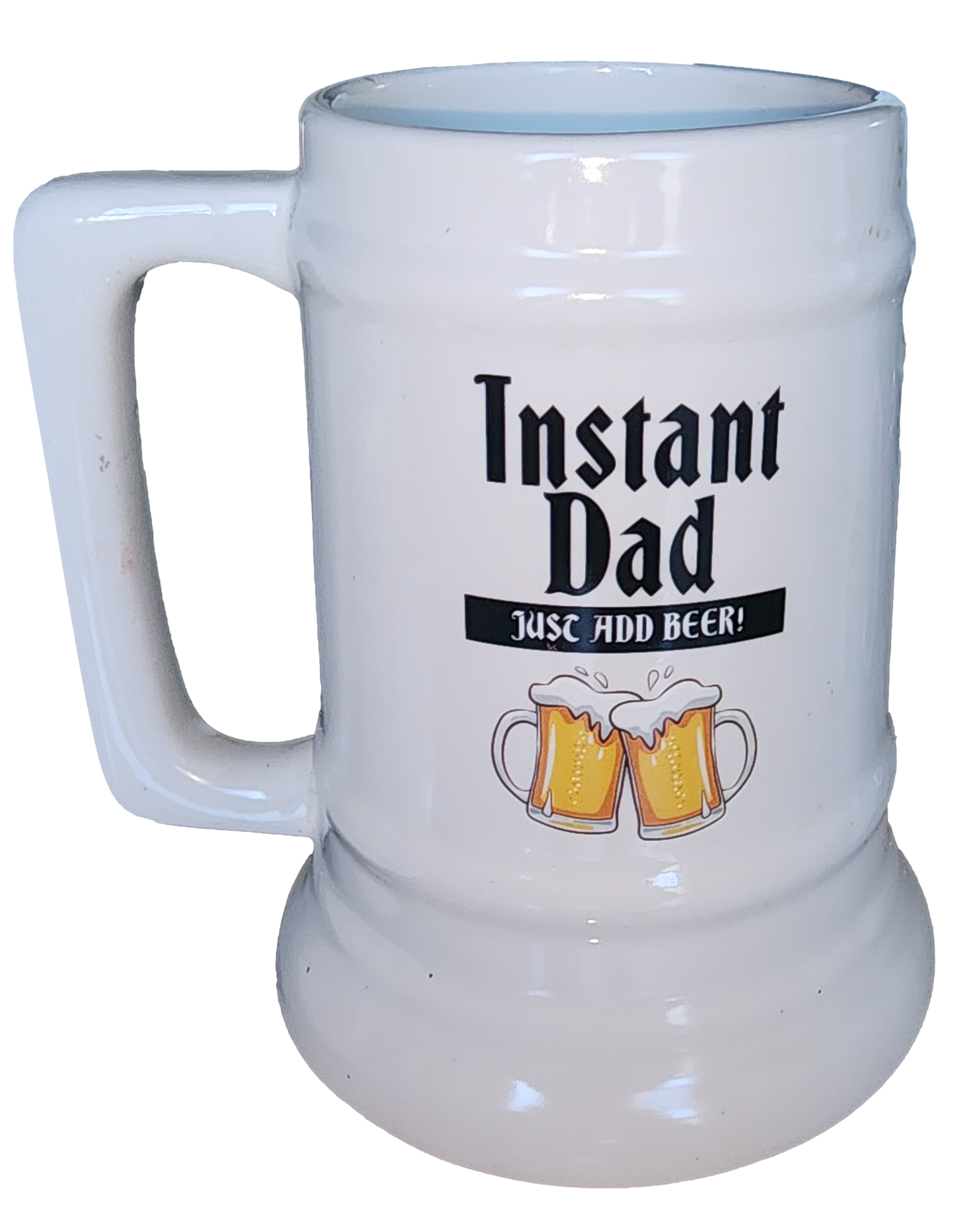 Custom printed beer mug
